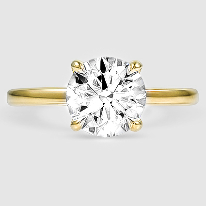 18K Yellow Gold elodie 1.8mm solitaire 