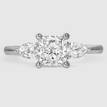 1 Carat Princess Diamond Solitaire Engagement Ring 14K Rose Gold 1.00Ct  G/VS2 GIA