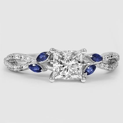 18K White Gold luxe willow 