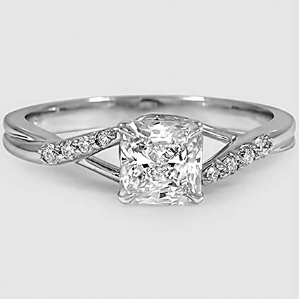 18K White Gold chamise 