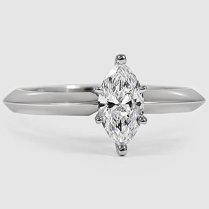 Platinum classic six-prong solitaire 