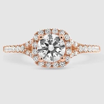 14K Rose Gold joy half-coverage 