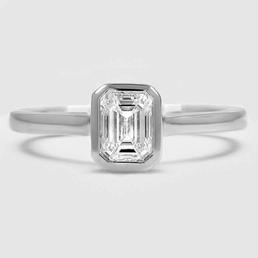 18K White Gold luna 2mm bezel 