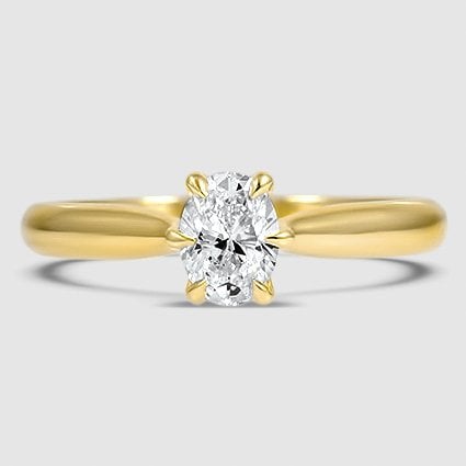 18K Yellow Gold catalina solitaire 