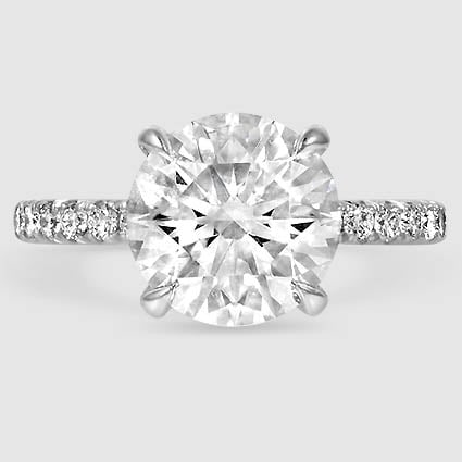 18K White Gold amelie half-coverage 