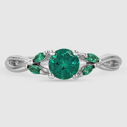 18K White Gold willow 