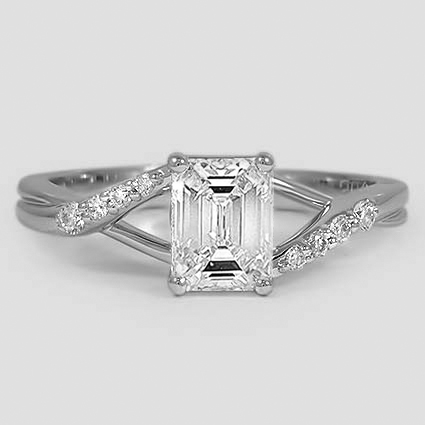 18K White Gold chamise 