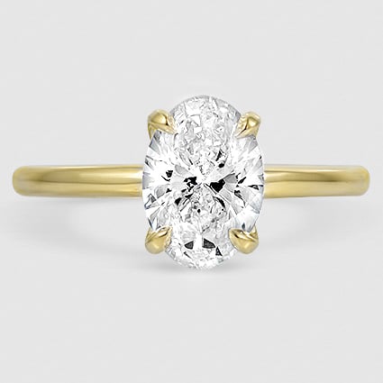 18K Yellow Gold elodie 1.8mm solitaire 