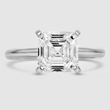 Platinum comfort fit 2mm solitaire 