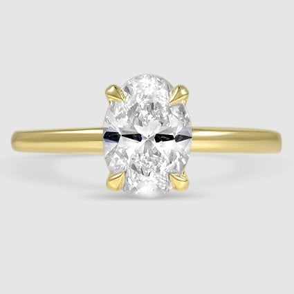 18K Yellow Gold elodie 1.8mm solitaire 