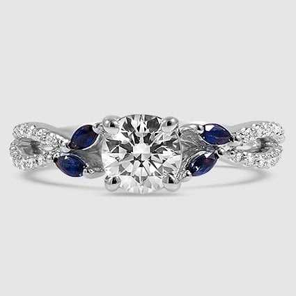 18K White Gold luxe willow 