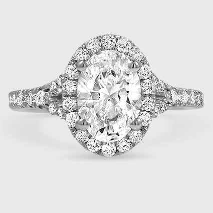 18K White Gold joy half-coverage 