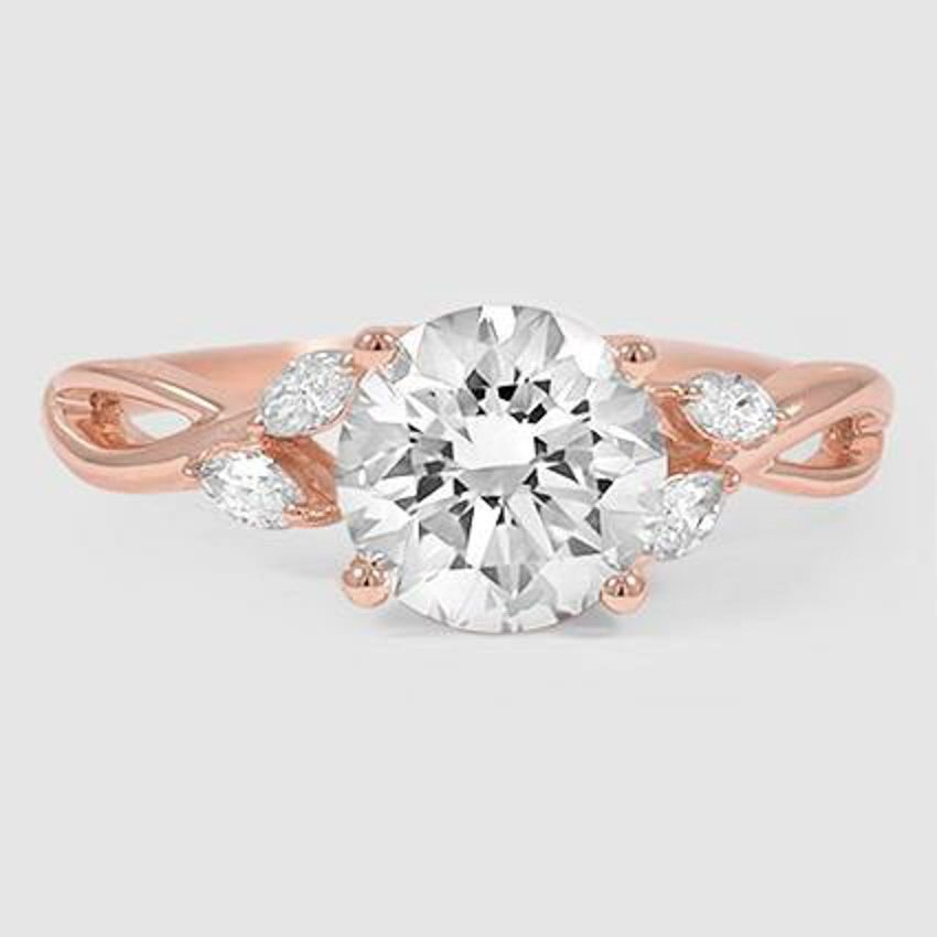 14K Rose Gold willow 