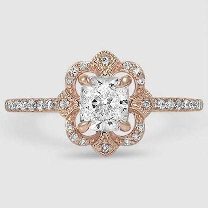 Reina Halo Diamond Ring Brilliant Earth