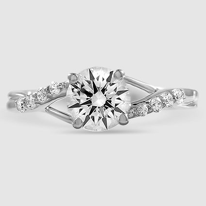 18K White Gold chamise 
