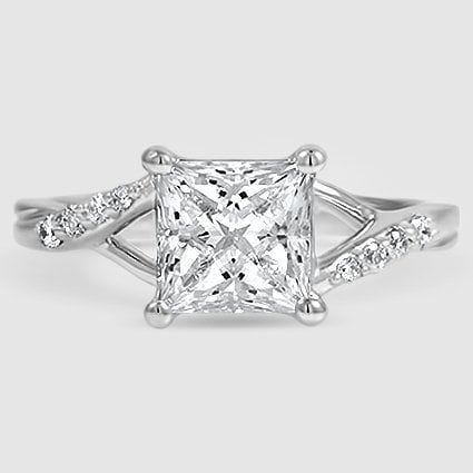 18K White Gold chamise 
