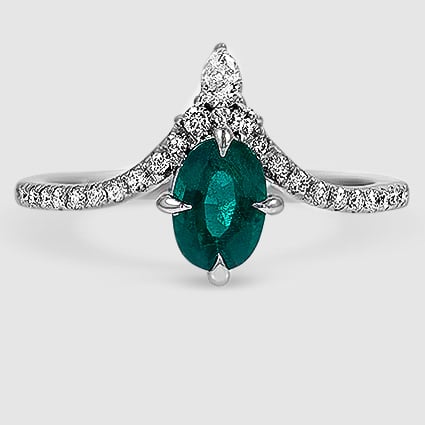 18K White Gold nouveau 