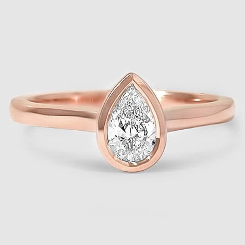 14K Rose Gold luna 2mm bezel 