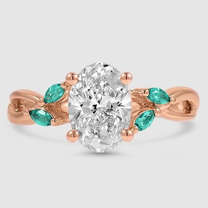 14K Rose Gold willow 