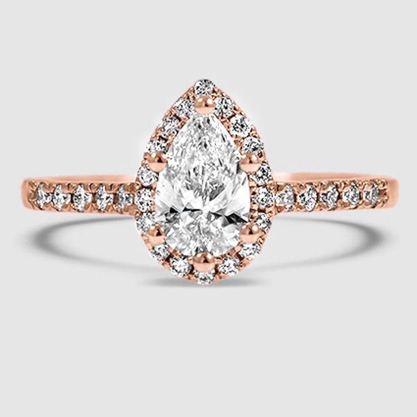14K Rose Gold odessa halo 