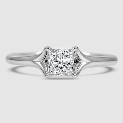 18K White Gold reverie solitaire 