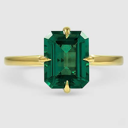 18K Yellow Gold north star solitaire 