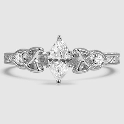 18K White Gold aberdeen celtic 