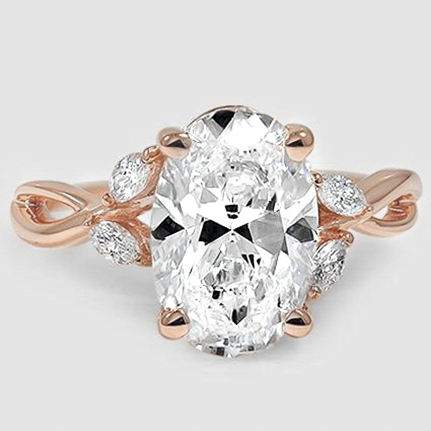 14K Rose Gold willow 