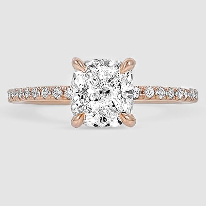 14K Rose Gold demi three-quarter coverage 