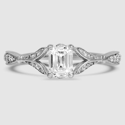 18K White Gold zinnia 