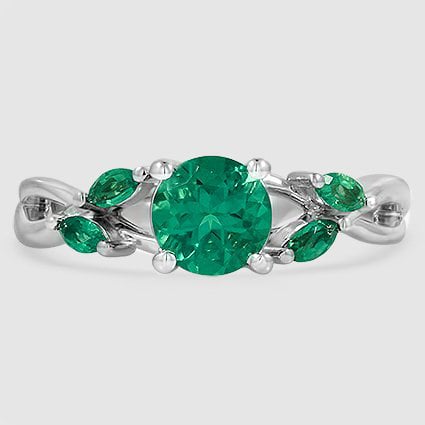 18K White Gold willow 