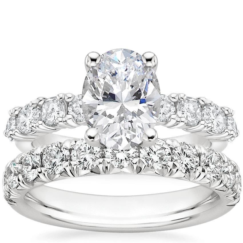 18K White Gold Montage Diamond Ring with Ellora Diamond Ring (7/8 ct. tw.)