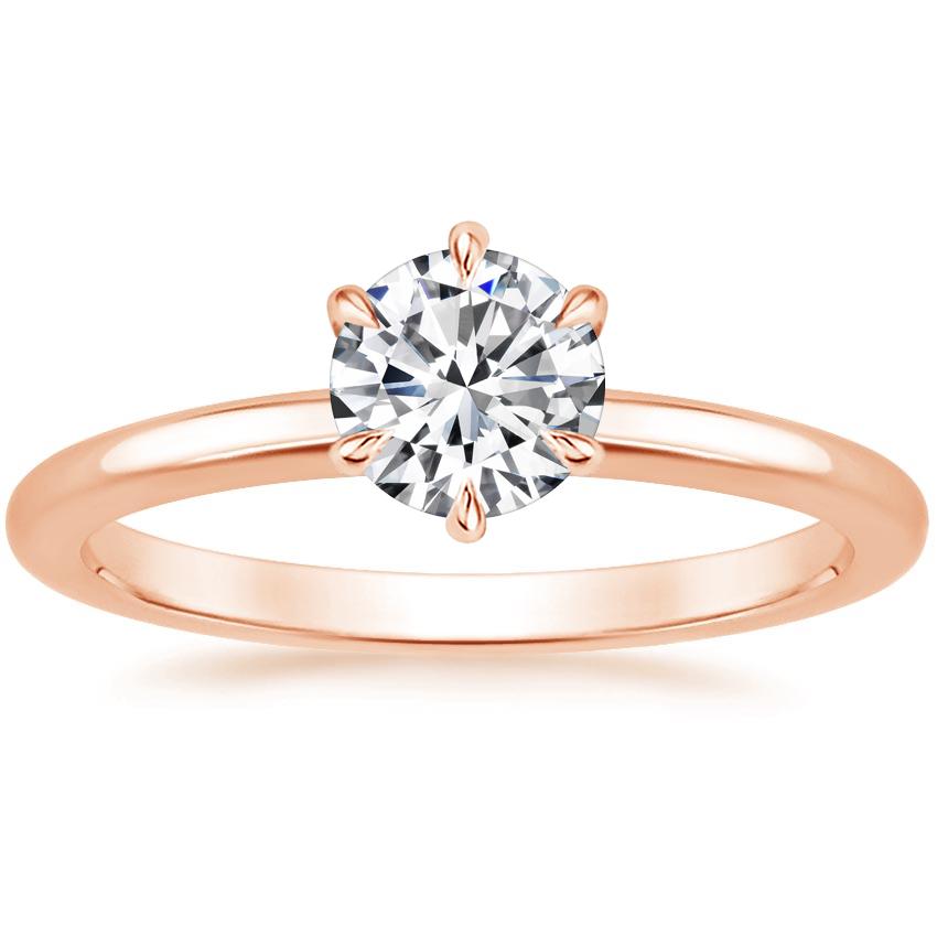 14K Rose Gold Esme 1.8mm Ring, large top view