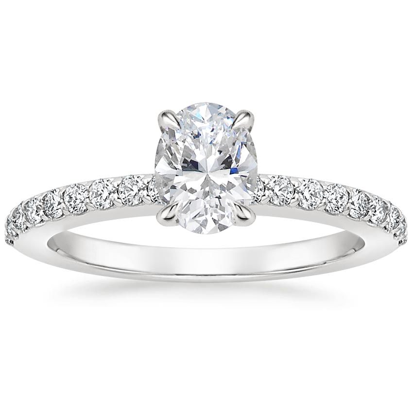 18K White Gold Luxe Elodie Diamond Ring (1/4 ct. tw.), large top view