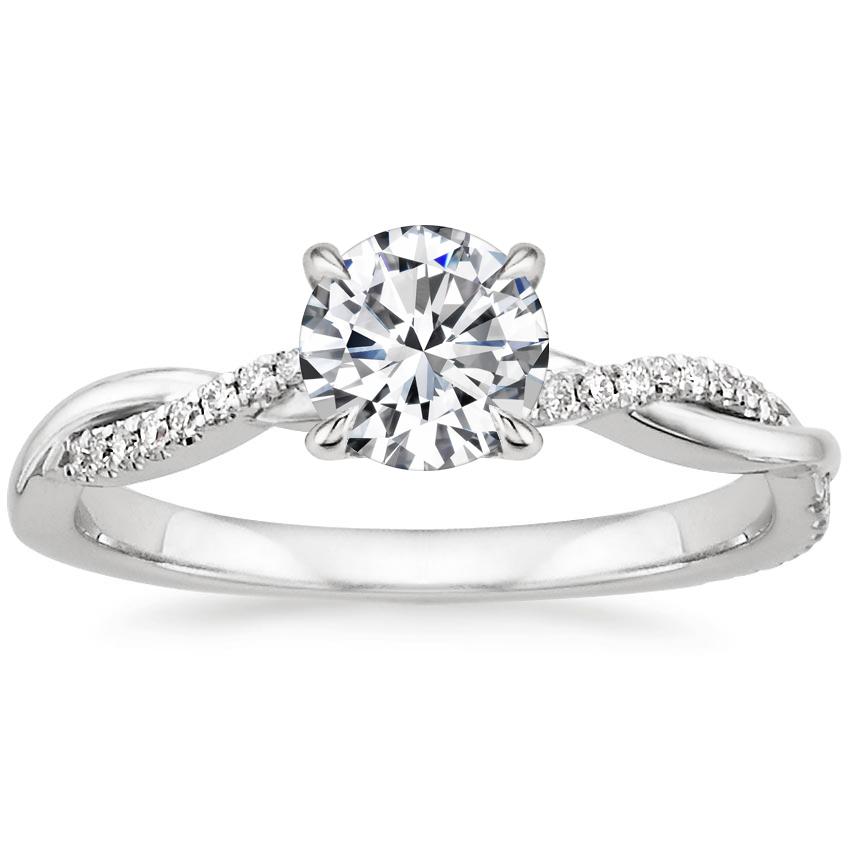 Engraved Engagement Ring - Engraved Diamond Ring - Do Amore