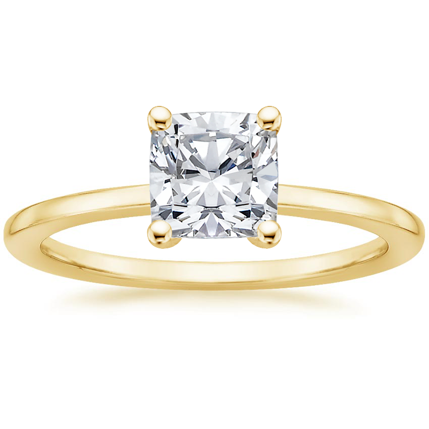 18K Yellow Gold Haven Diamond Ring, large top view