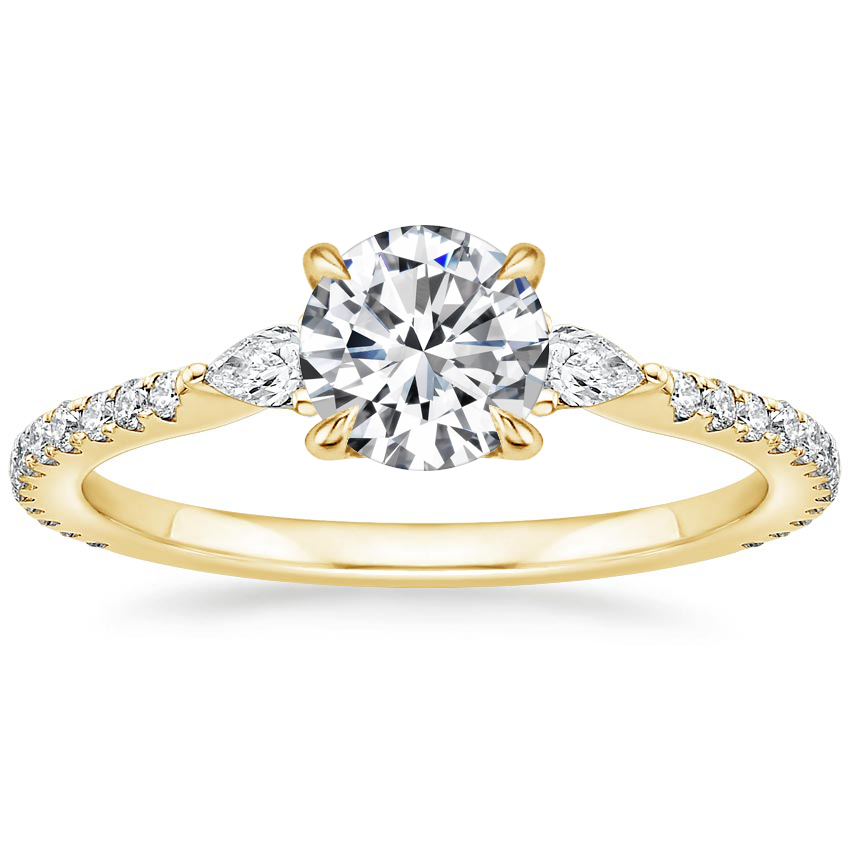 18K Yellow Gold Luxe Aria Diamond Ring (1/3 ct. tw.), large top view