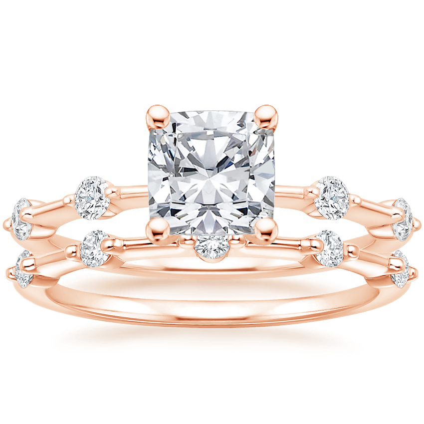14K Rose Gold Aimee Diamond Bridal Set