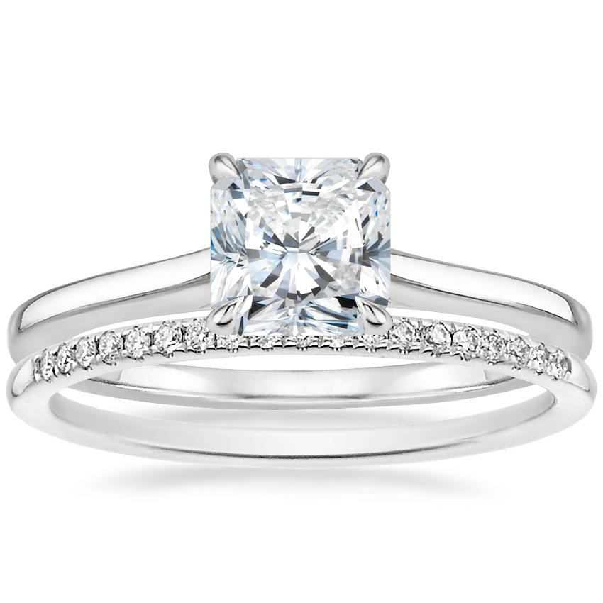 Platinum Provence Ring with Whisper Diamond Ring (1/10 ct. tw.)