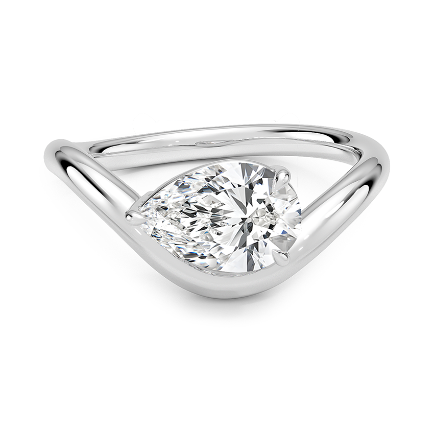 Silhouette Solitaire Ring