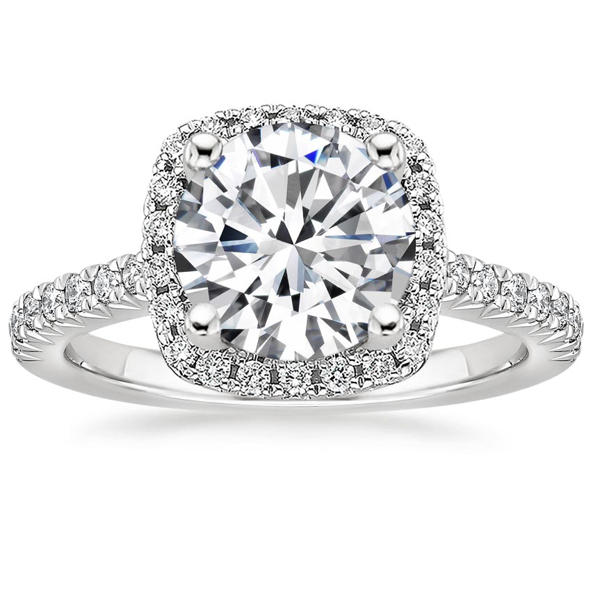 Platinum Adorned Odessa Diamond Ring (1/3 ct. tw.), large top view