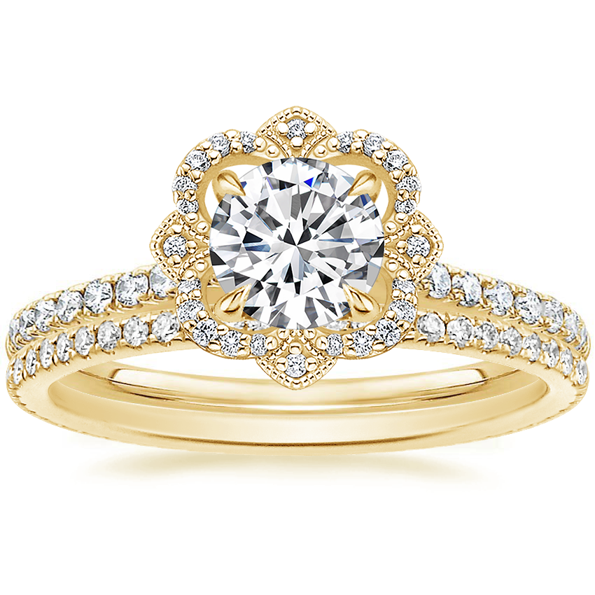 14K Rose Gold Reina Diamond Ring (1/4 ct. tw.) with Whisper Eternity ...