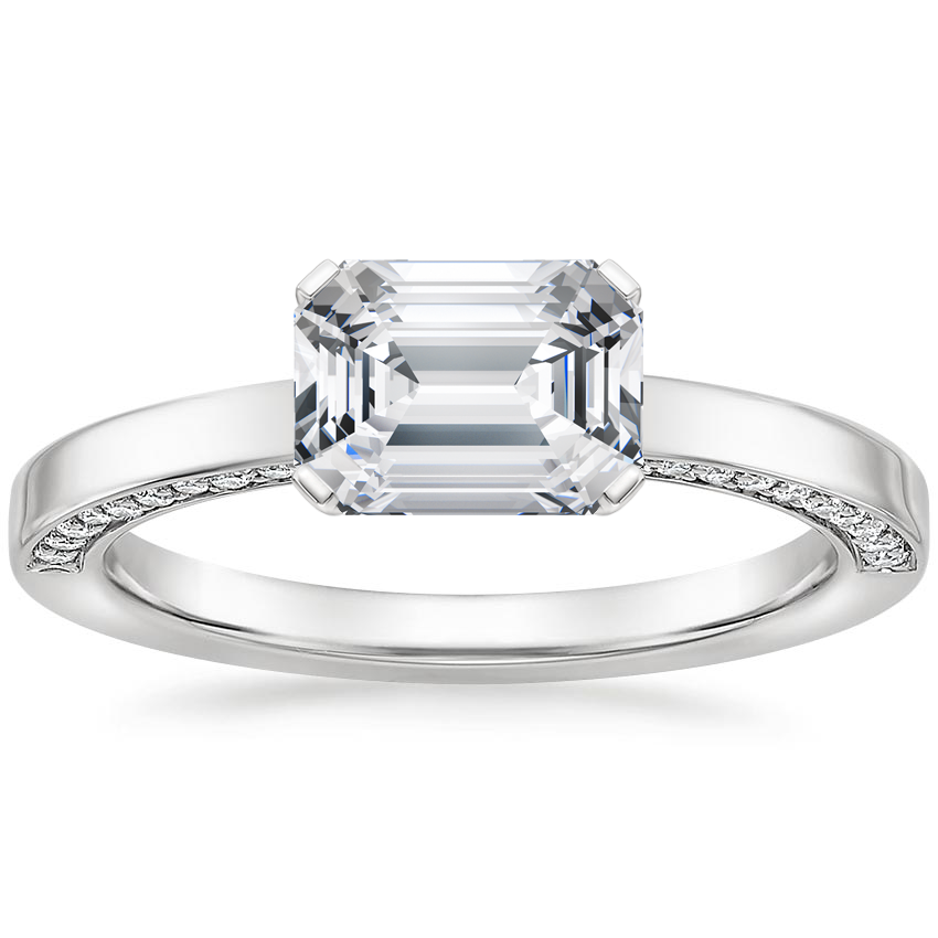 18K White Gold Maeve Diamond Ring, large top view