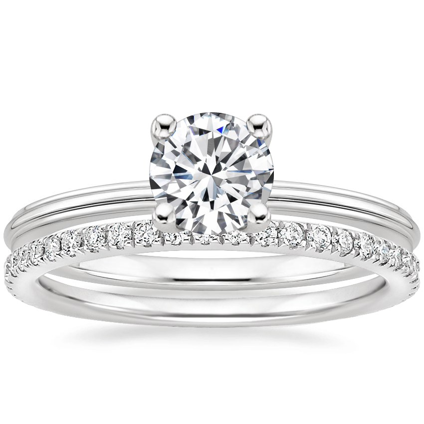 Platinum Freya Ring with Luxe Ballad Diamond Ring (1/4 ct. tw.)