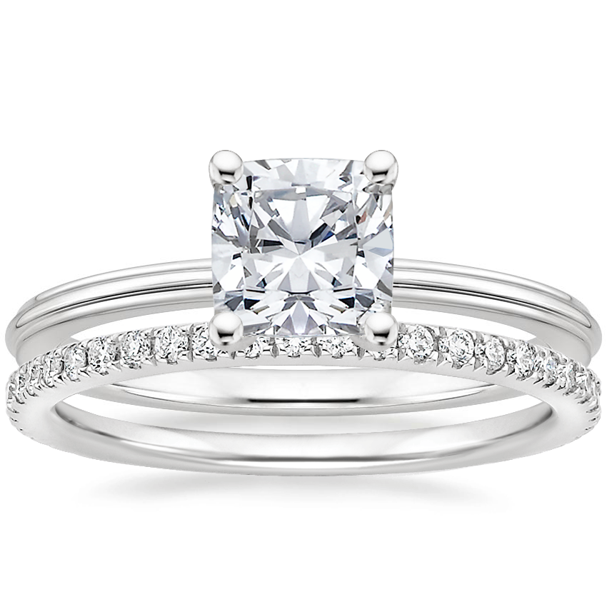 18K White Gold Freya Ring with Luxe Ballad Diamond Ring (1/4 ct. tw.)