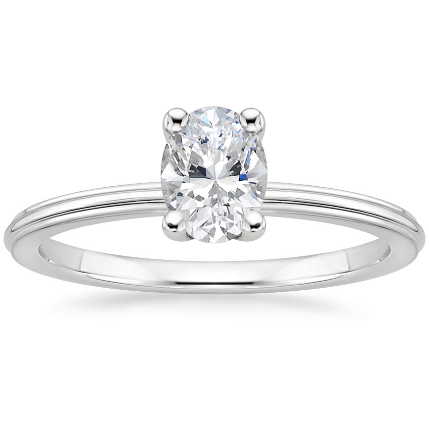18K White Gold Freya Ring, large top view