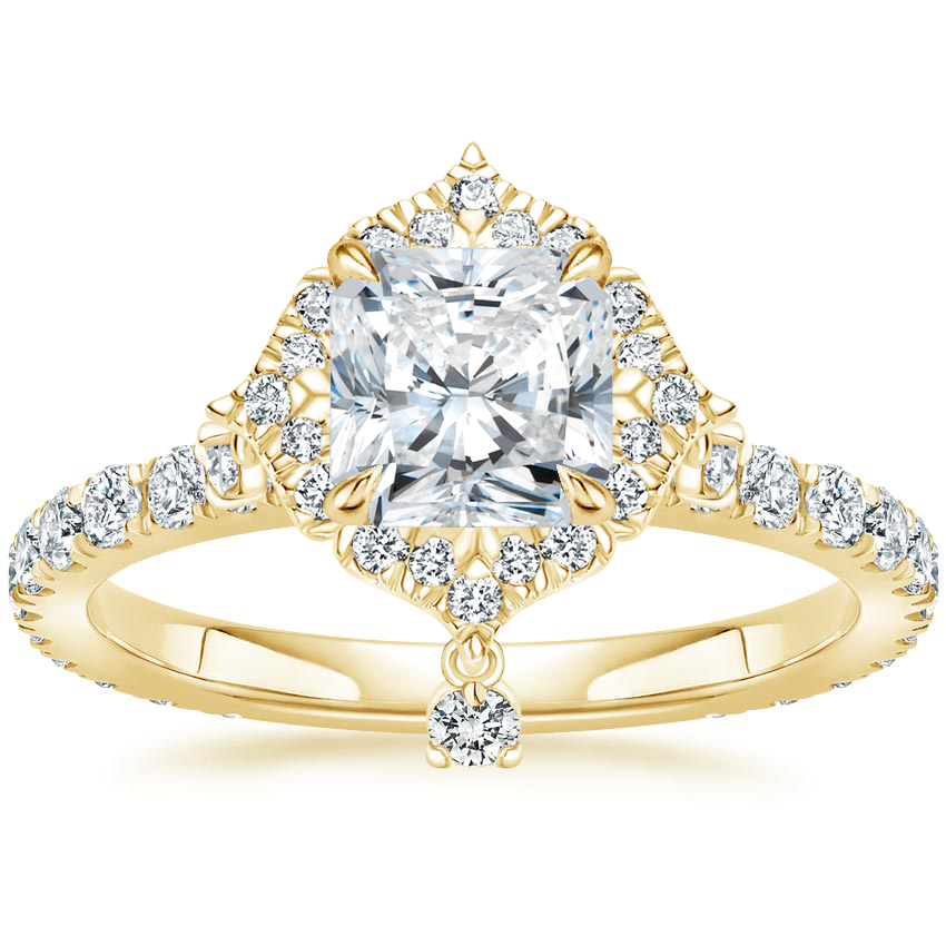 18K Yellow Gold Summer Rain Diamond Ring (3/4 ct. tw.), large top view