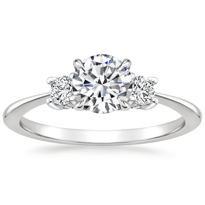 18K White Gold Adorned Selene Diamond Ring (1/4 ct. tw.), large top view