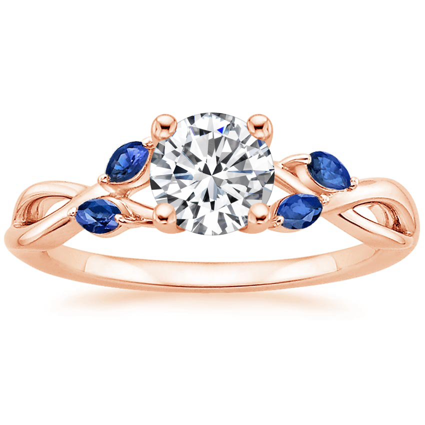 Sapphire Accent Engagement Ring | Willow | Brilliant Earth