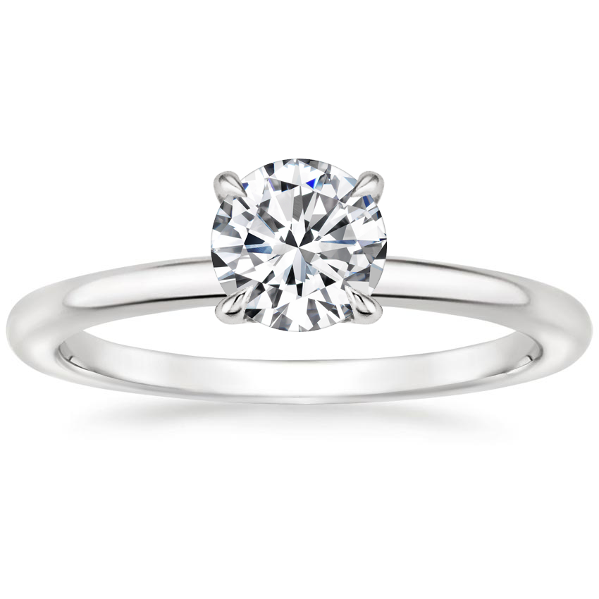 18K White Gold Salma Diamond Ring, large top view